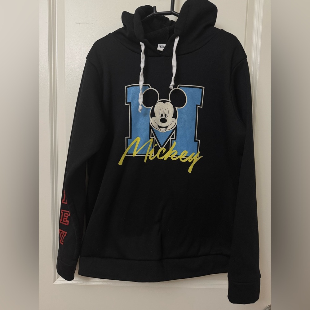 Disney Mickey Hoodie Black Womens 12